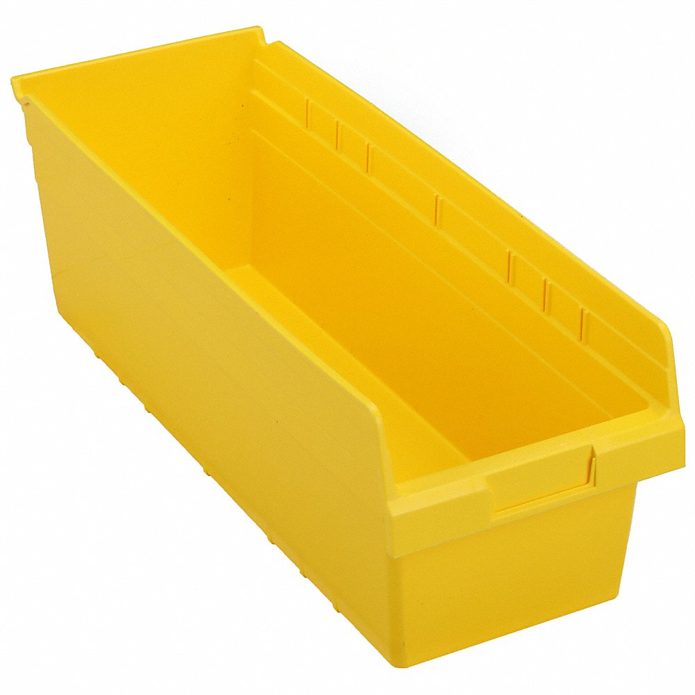 QUANTUM STORAGE SYSTEMS QSB814YL Shelf Bin 23-5/8 Inch Length 8-3/8 Inch Width 8 inch Height | AC6HRR 33Z318