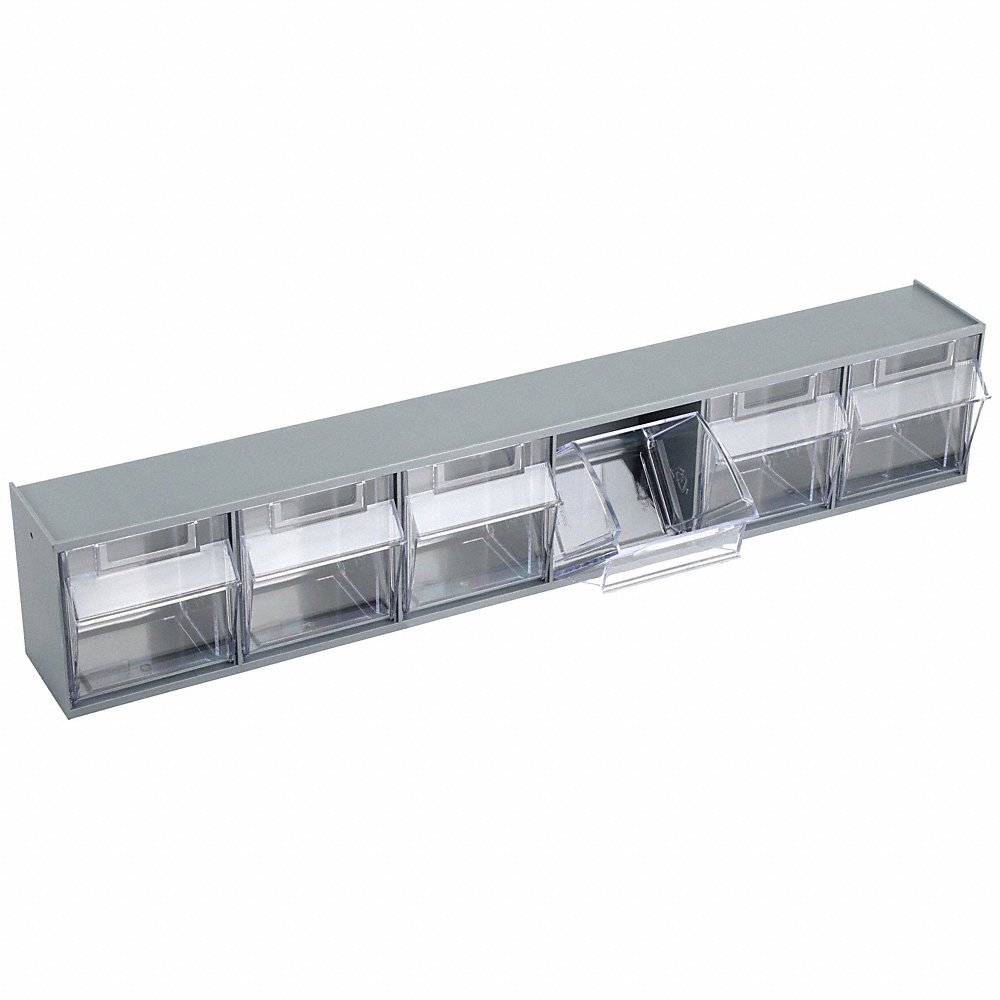 QUANTUM STORAGE SYSTEMS QTB306GY Tip Out Bin Unit 6 Tip Bins | AD9GHY 4RR32