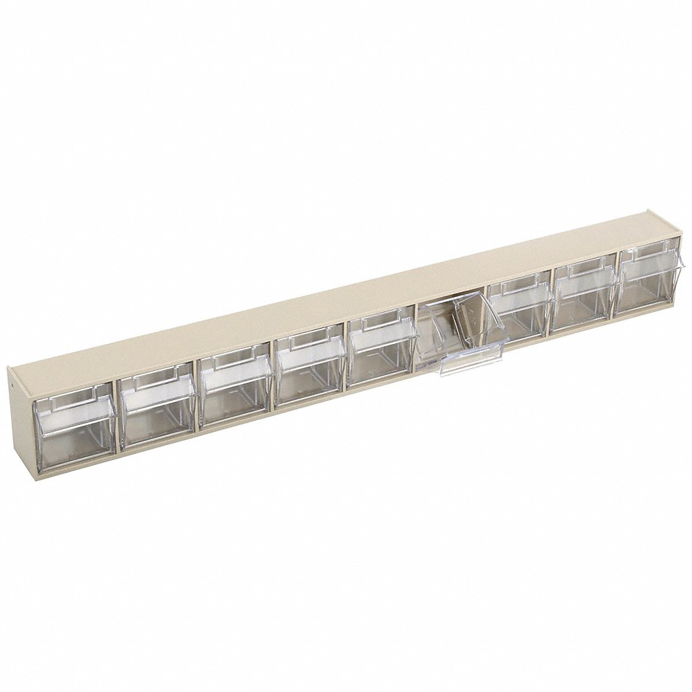 QUANTUM STORAGE SYSTEMS QTB309IV Bins 9 Tip Out Ivory | AB3VEF 1VH78
