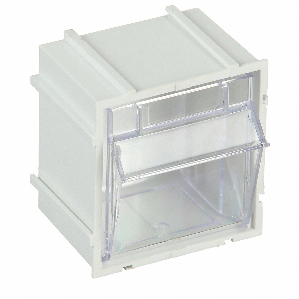 QUANTUM STORAGE SYSTEMS QTB409WT Tip Out Bin Individual W 2-13/16 White | AC3FPL 2TB20