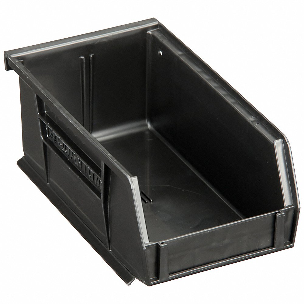 QUANTUM STORAGE SYSTEMS QUS220BR Hang And Stack Bin 7-3/8 Inch Length Black | AB2TUM 1NTV3