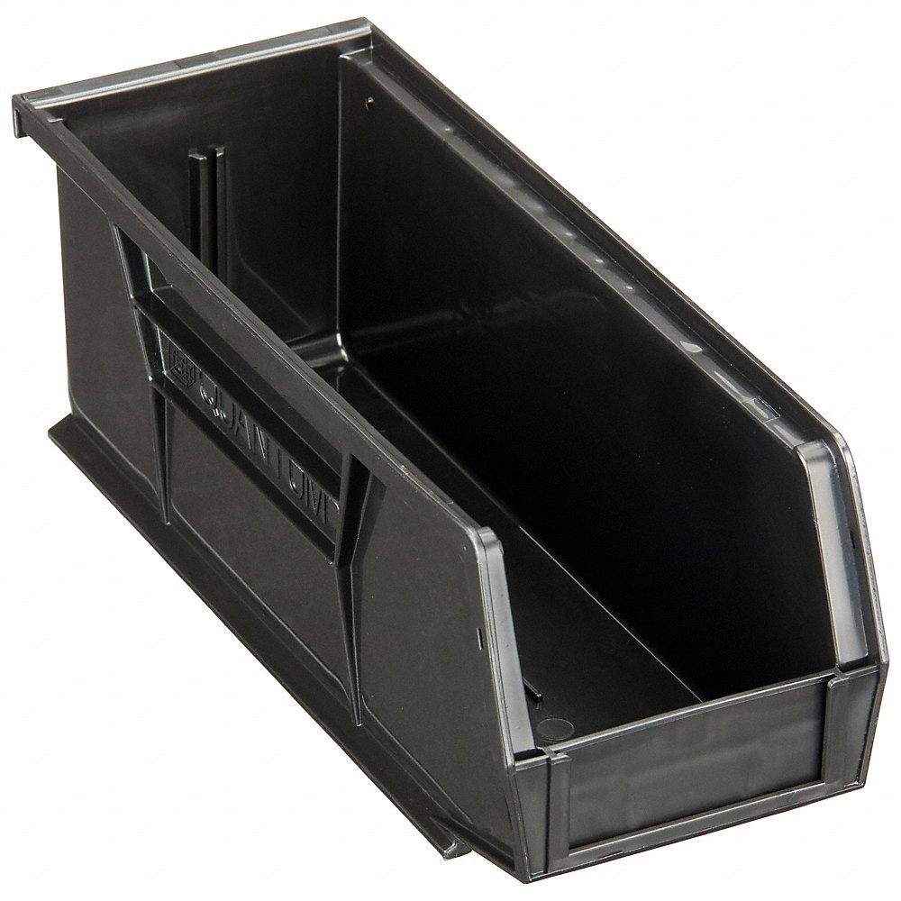 QUANTUM STORAGE SYSTEMS QUS224BR Hang And Stack Bin 10-7/8 Inch Length Black | AB2TUN 1NTV4