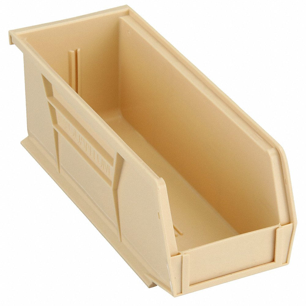 QUANTUM STORAGE SYSTEMS QUS224IV Hang/stack Bin 10-7/8l x 4-1/8w Beige | AF6AGJ 9U519