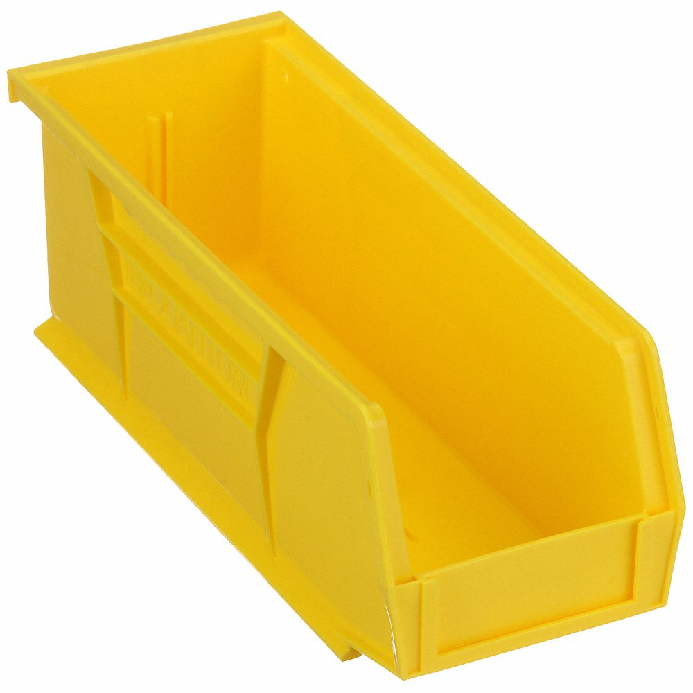 QUANTUM STORAGE SYSTEMS QUS224YL Hang/stack Bin 10-7/8l x 4-1/8w Yellow | AF4YTB 9R516