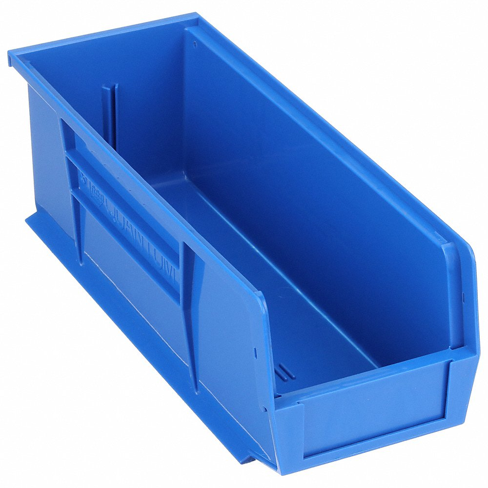 QUANTUM STORAGE SYSTEMS QUS234BL Hang/stack Bin 14-3/4l x 5-1/2w Blue | AF4NUX 9DUX5