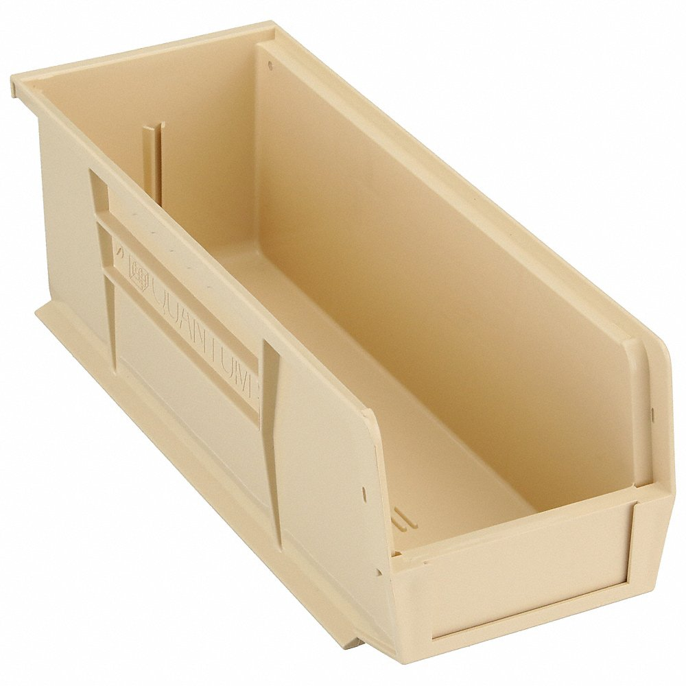 QUANTUM STORAGE SYSTEMS QUS234IV Hang/stack Bin 14-3/4l x 5-1/2w Beige | AF3QXC 8CA72