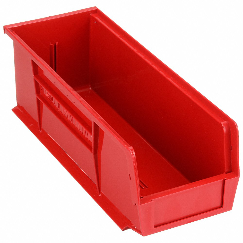 QUANTUM STORAGE SYSTEMS QUS234RD Hang/stack Bin 14-3/4l x 5-1/2w Red | AF4FBD 8UMR6