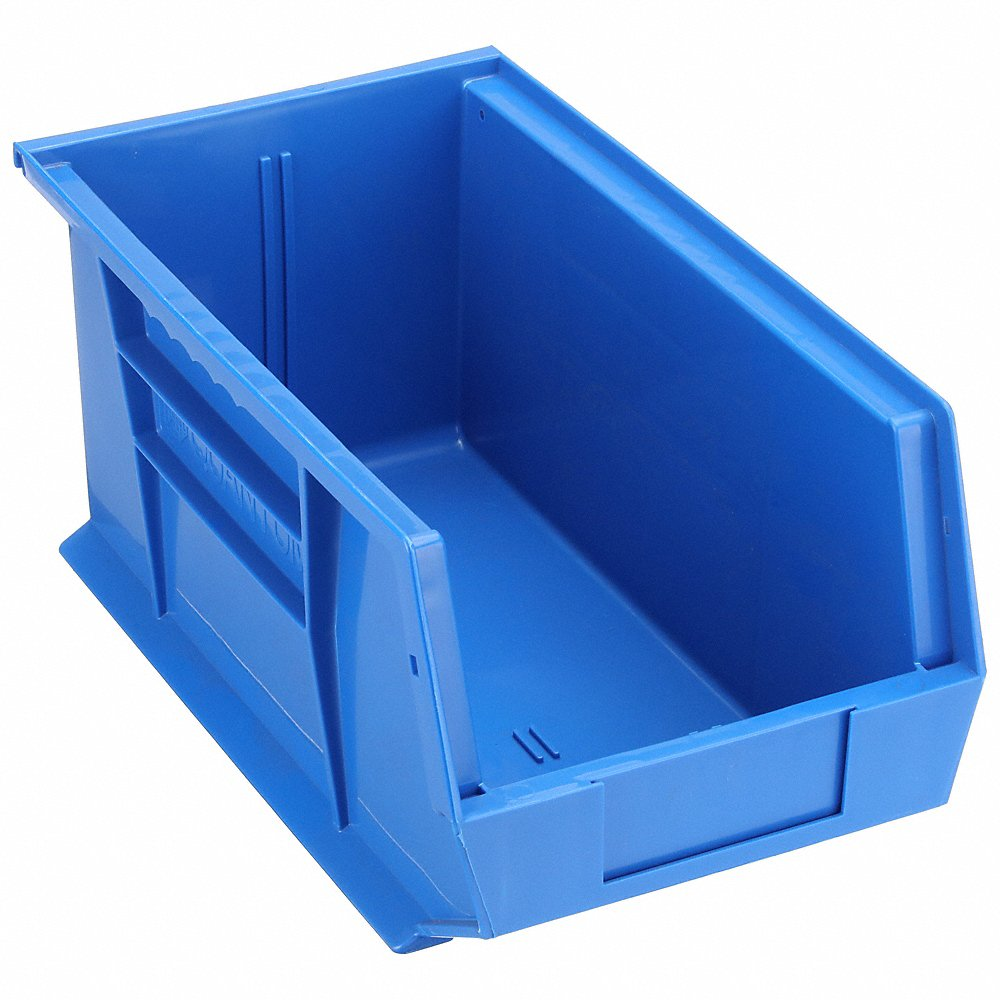 QUANTUM STORAGE SYSTEMS QUS240BL Hang/stack Bin 14-3/4l x 8-1/4w Blue | AF4YAU 9PNP8