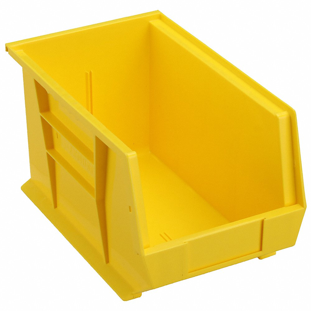QUANTUM STORAGE SYSTEMS QUS242YL Hang/stack Bin 13-5/8 x 8-1/4 x 8 Yellow | AC6HTQ 33Z340