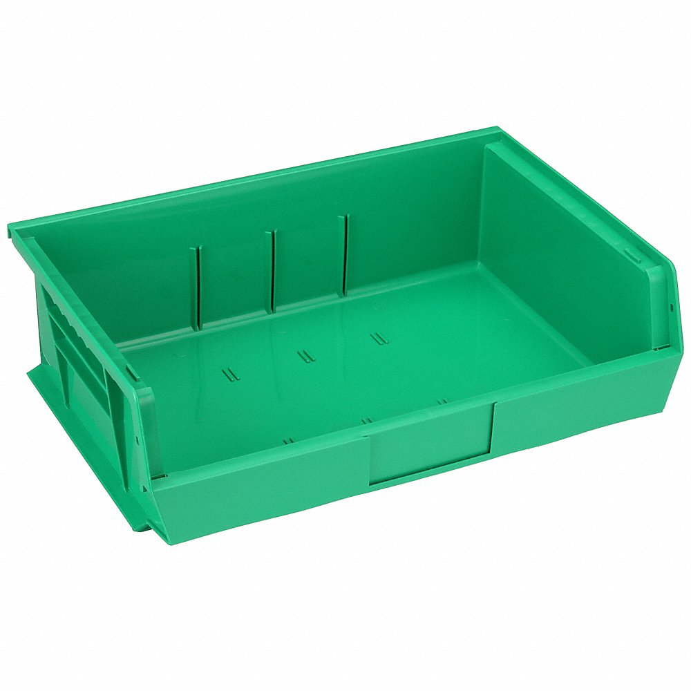 QUANTUM STORAGE SYSTEMS QUS245GN Hang And Stack Bin 10-7/8 Inch Length Green | AF4KWW 8ZGC2