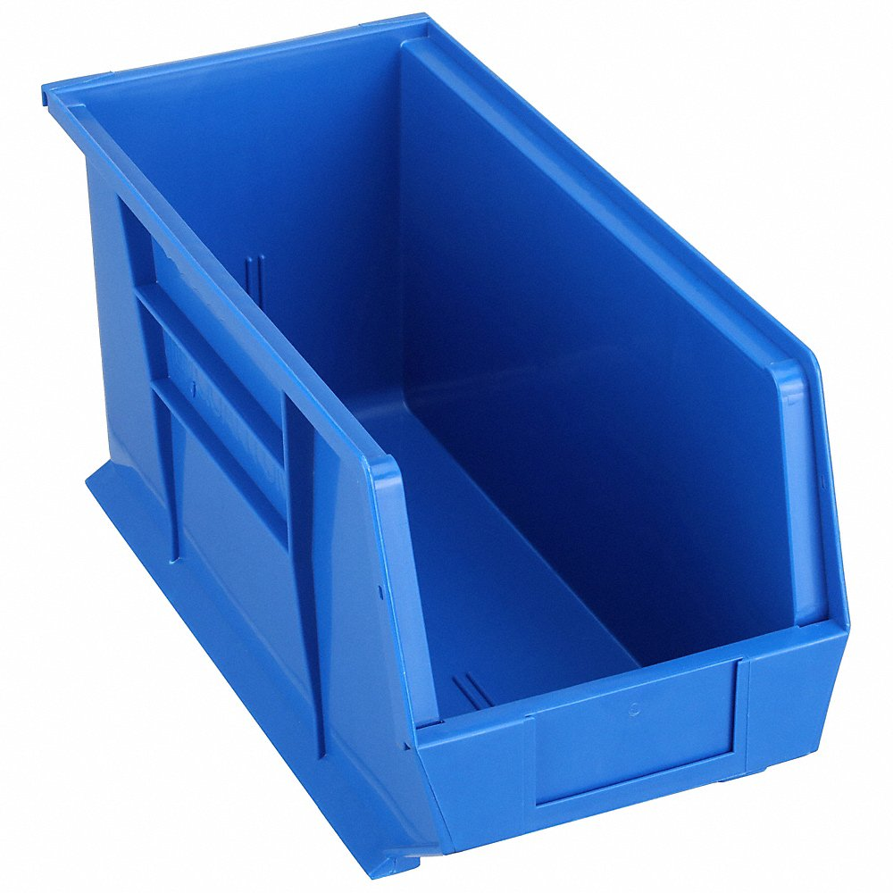 QUANTUM STORAGE SYSTEMS QUS265BL Hang/stack Bin 18l x 8-1/4w Blue | AF3QUG 8C486