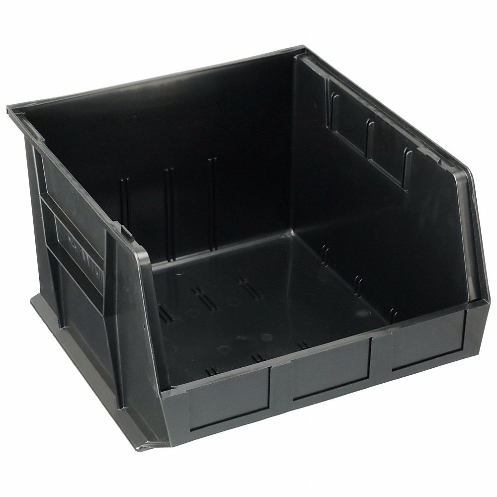 QUANTUM STORAGE SYSTEMS QUS270BK Stack and Hang Bin 18 Length x 16-1/2 Width Black | AJ2KPT 9F813