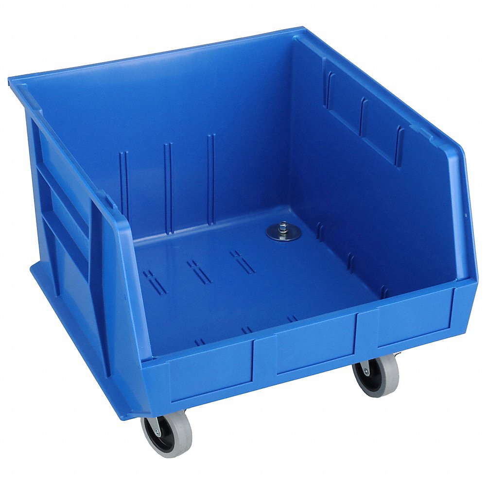 QUANTUM STORAGE SYSTEMS QUS275MOBBL Mobile Bin 18 Inch Length 16-1/2 Inch Width Blue | AC6HTT 33Z342