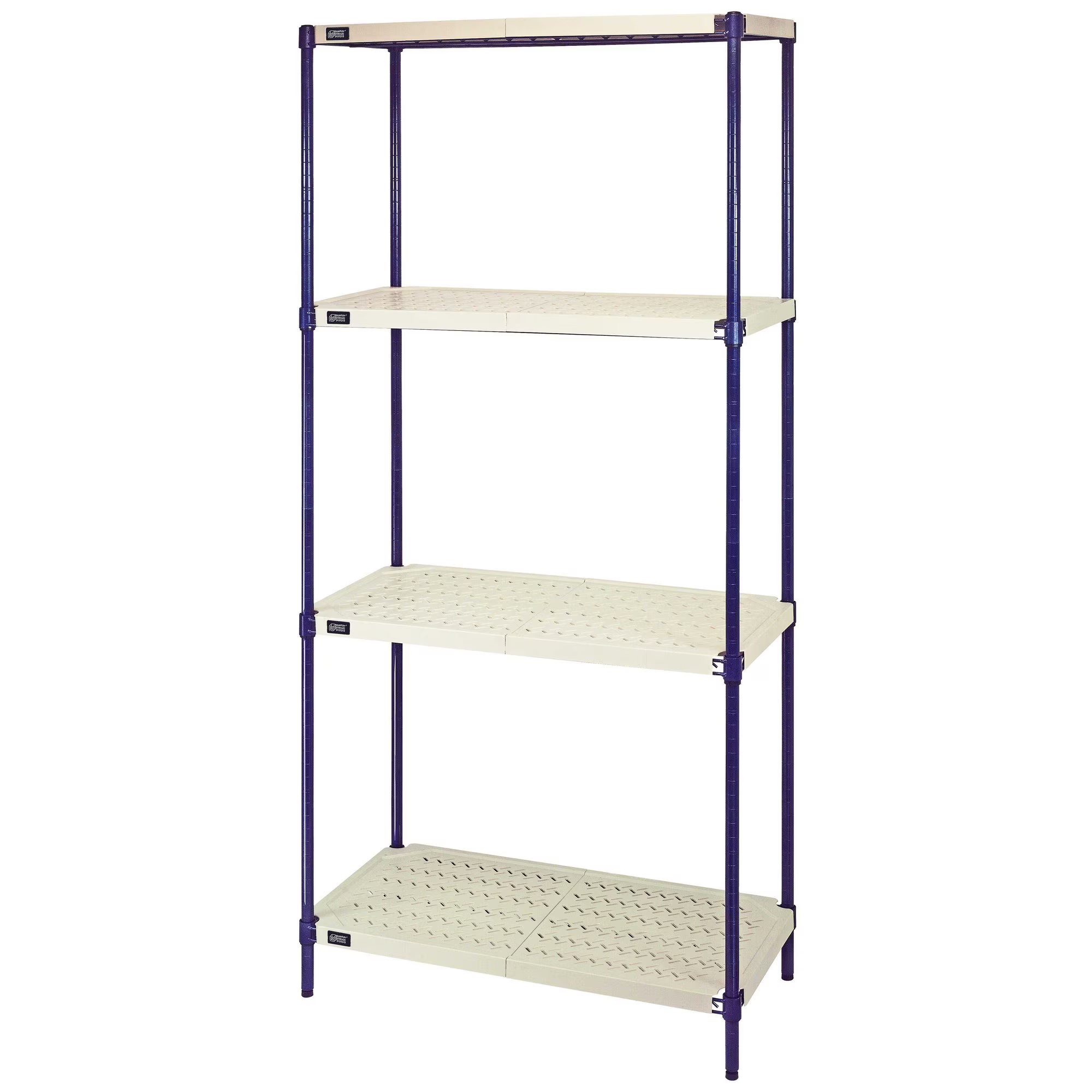 QUANTUM STORAGE SYSTEMS RPWR72-2442E Wire Shelving, Plastic Mat, 4 Shelves | CG9HYH
