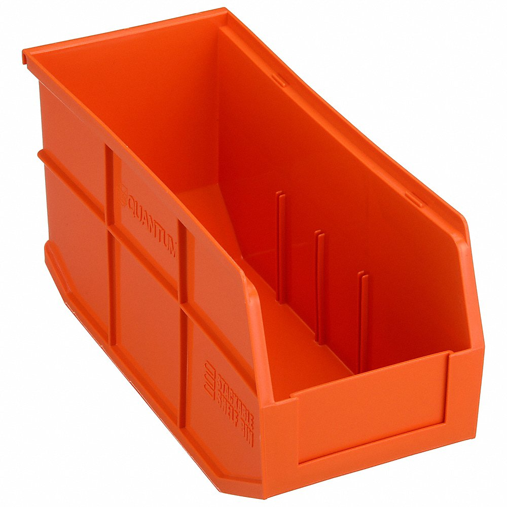 QUANTUM STORAGE SYSTEMS SSB441OR Shelf Bin 6 Inch Width 7 Inch H Orange | AB7XFL 24K241