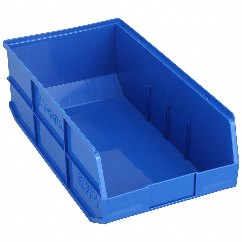 QUANTUM STORAGE SYSTEMS SSB485BL Shelf Bin 11 Inch Width 7 Inch H Blue | AB7XDA 24K184