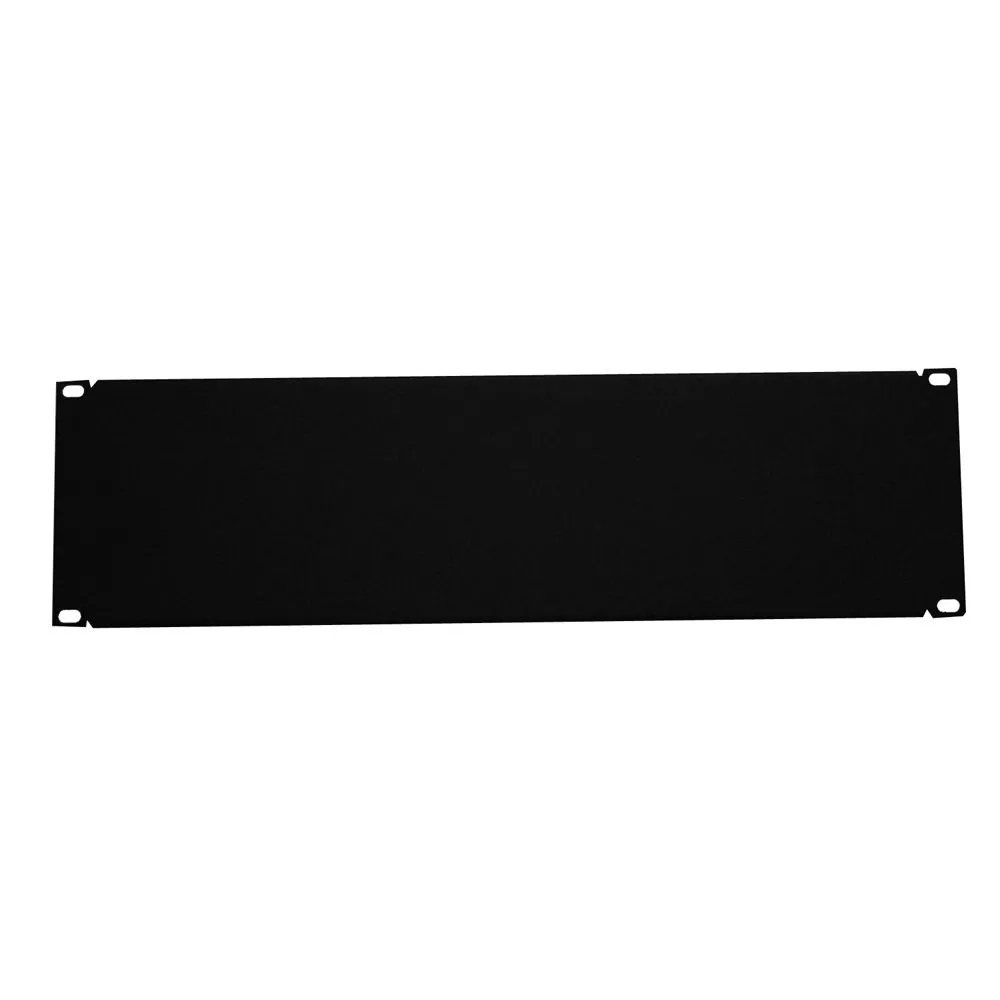 Blank Filler Panel, 3U, 5.25in H x 19in, Black