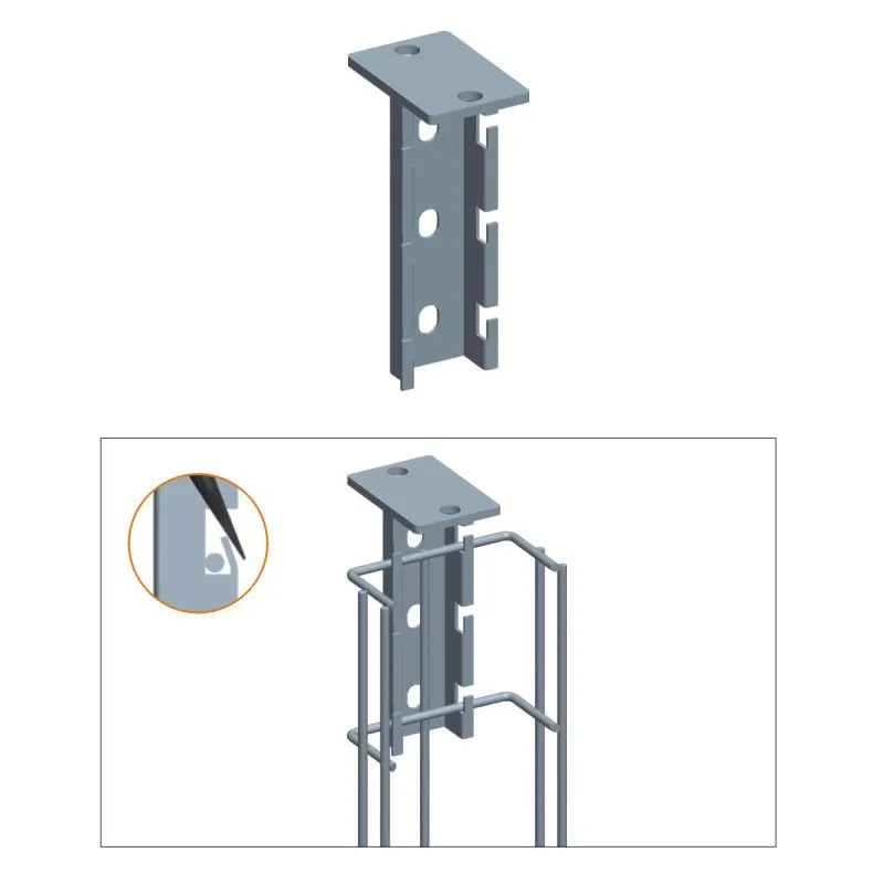 Cable Tray T-Type Hanging Bracket, Zinc