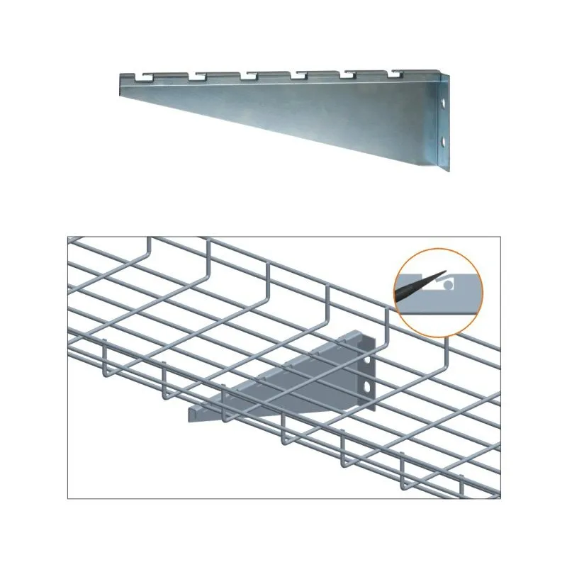 Cable Tray Wall Bracket, 12 Inch Size, Zinc