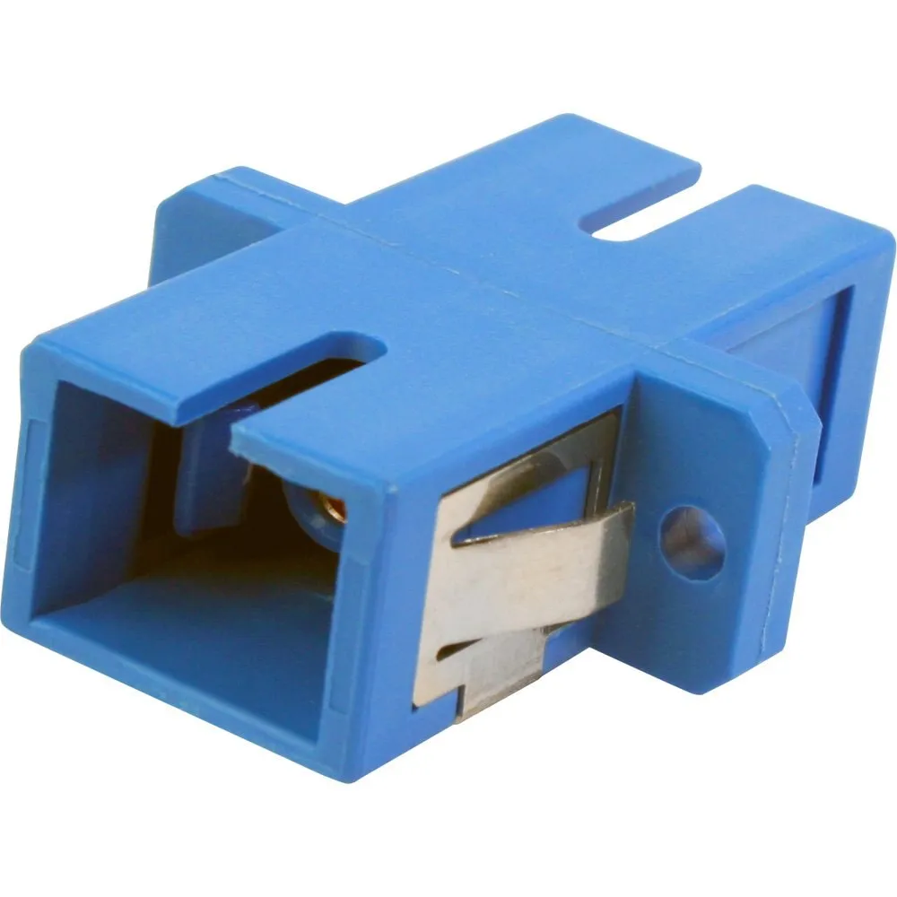 Sc/Sc Fiber Optic Adapter, (Simplex) Single-Mode, Plastic