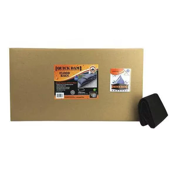 Flood Barrier, 2 FeetL, 3-1/2 InchH, 120PK