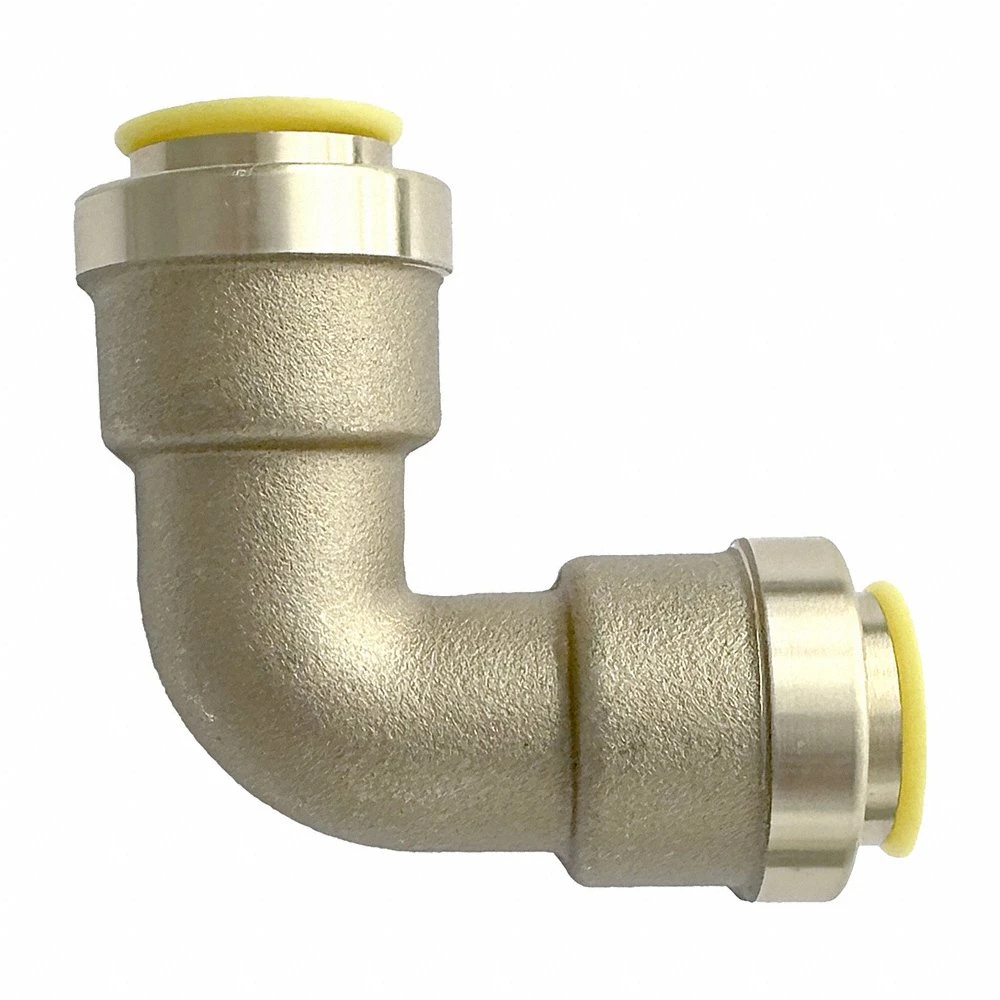 Push-Fit Elbow Fitting, 3/4 Inch OD x 3/4 Inch OD Size, Push-to-Connect x Push-to-Connect