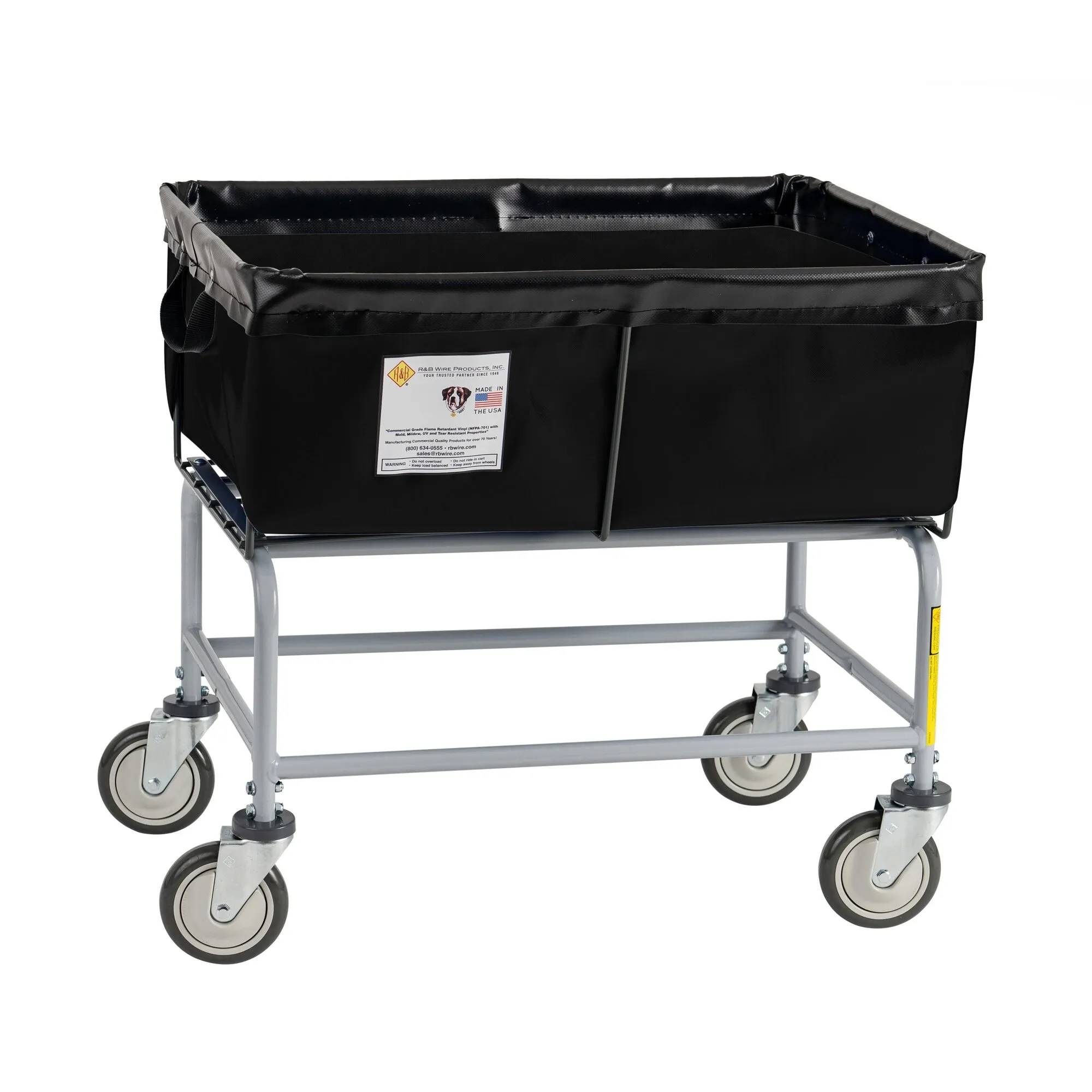 Elevated Basket Truck, Vinyl, 3 Bushel, Black