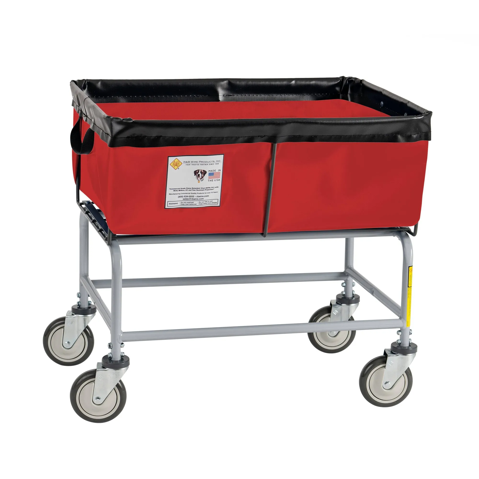 Elevated Basket Truck, Vinyl, 3 Bushel, Red