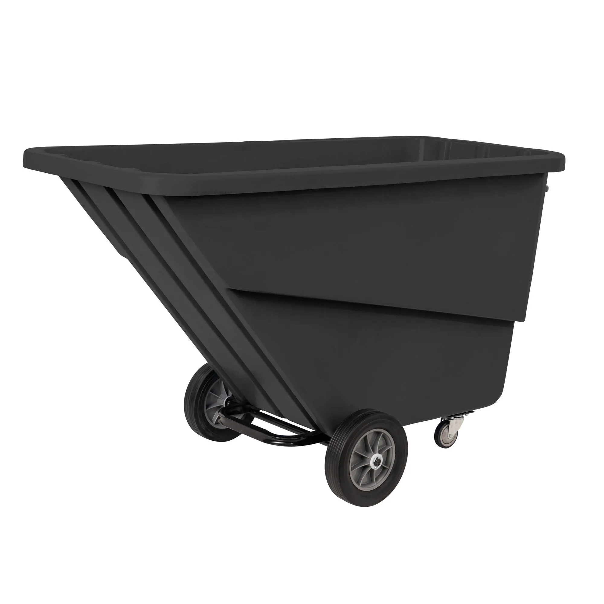 Large Utility Tilt Truck, 1 Cubic Yard, Black