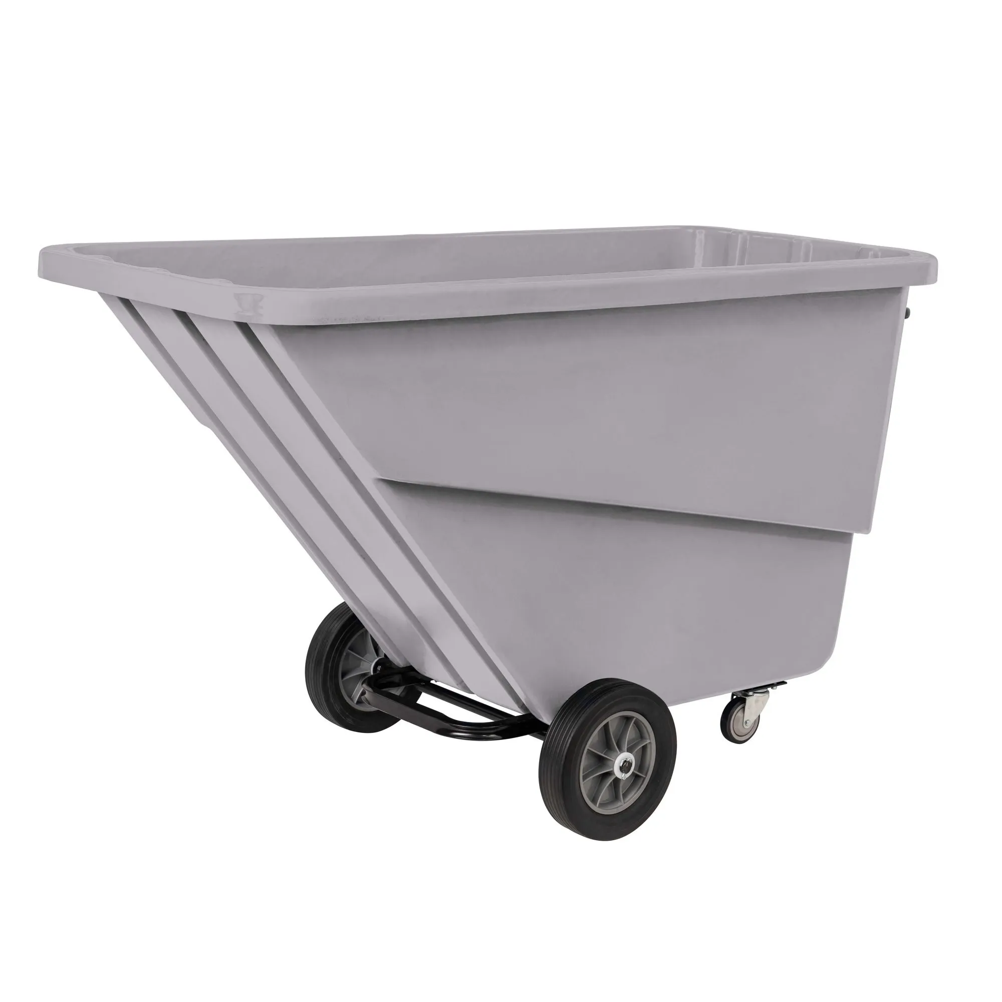 Large Utility Tilt Truck, 1 Cubic Yard, Gray