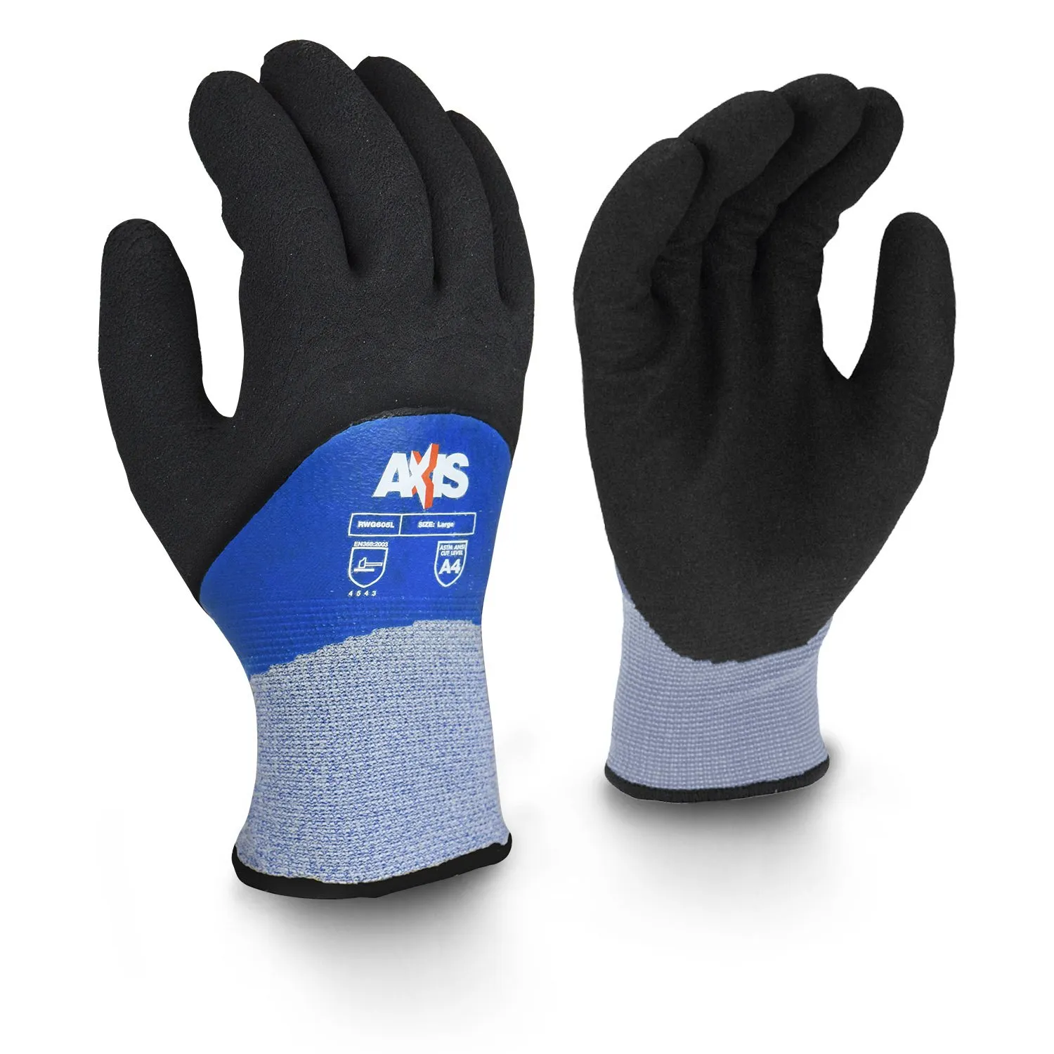 Cold Protection Cut-Resistant Gloves, Acrylic Lining, XL