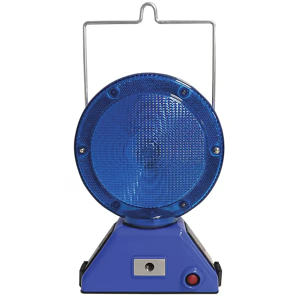 Barricade Light, 10-3/4 Inch H, 7-3/4 Inch L, 2-3/4 Inch W, Blue