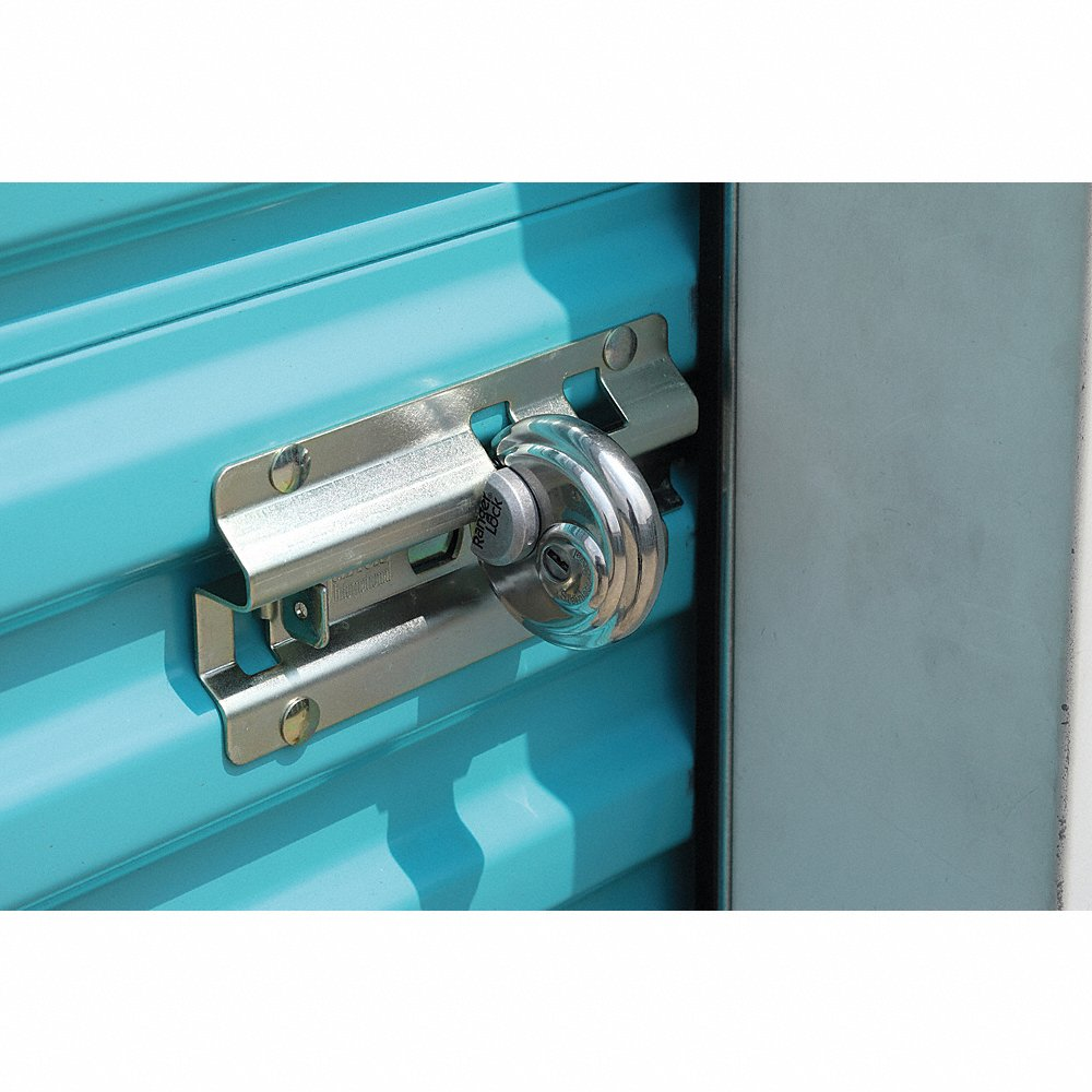 Padlock Guard, Aluminum, Blk, 3/4 InchL