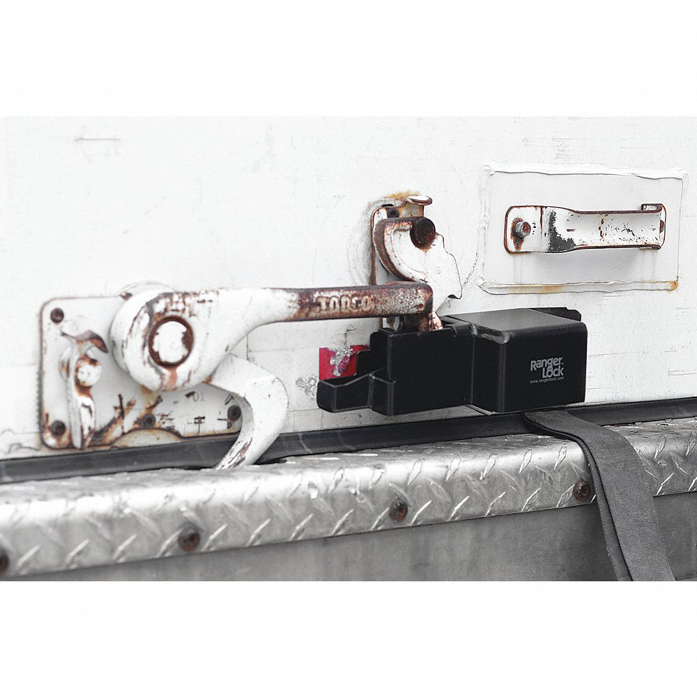 Padlock Guard, Hardened Steel, Blk, 10 InchL