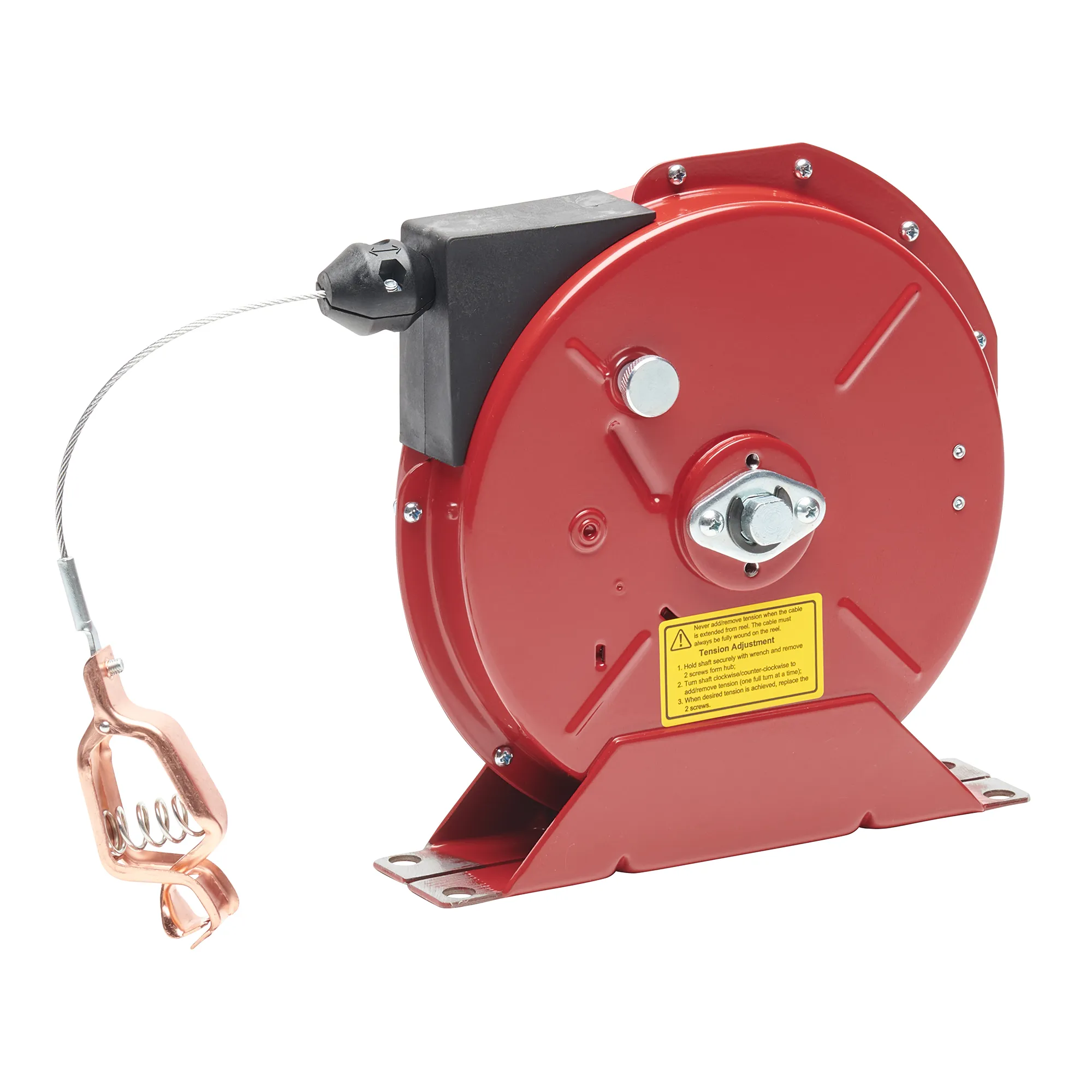 Spring Retractable Grounding Reel, Cable Length 50 Feet