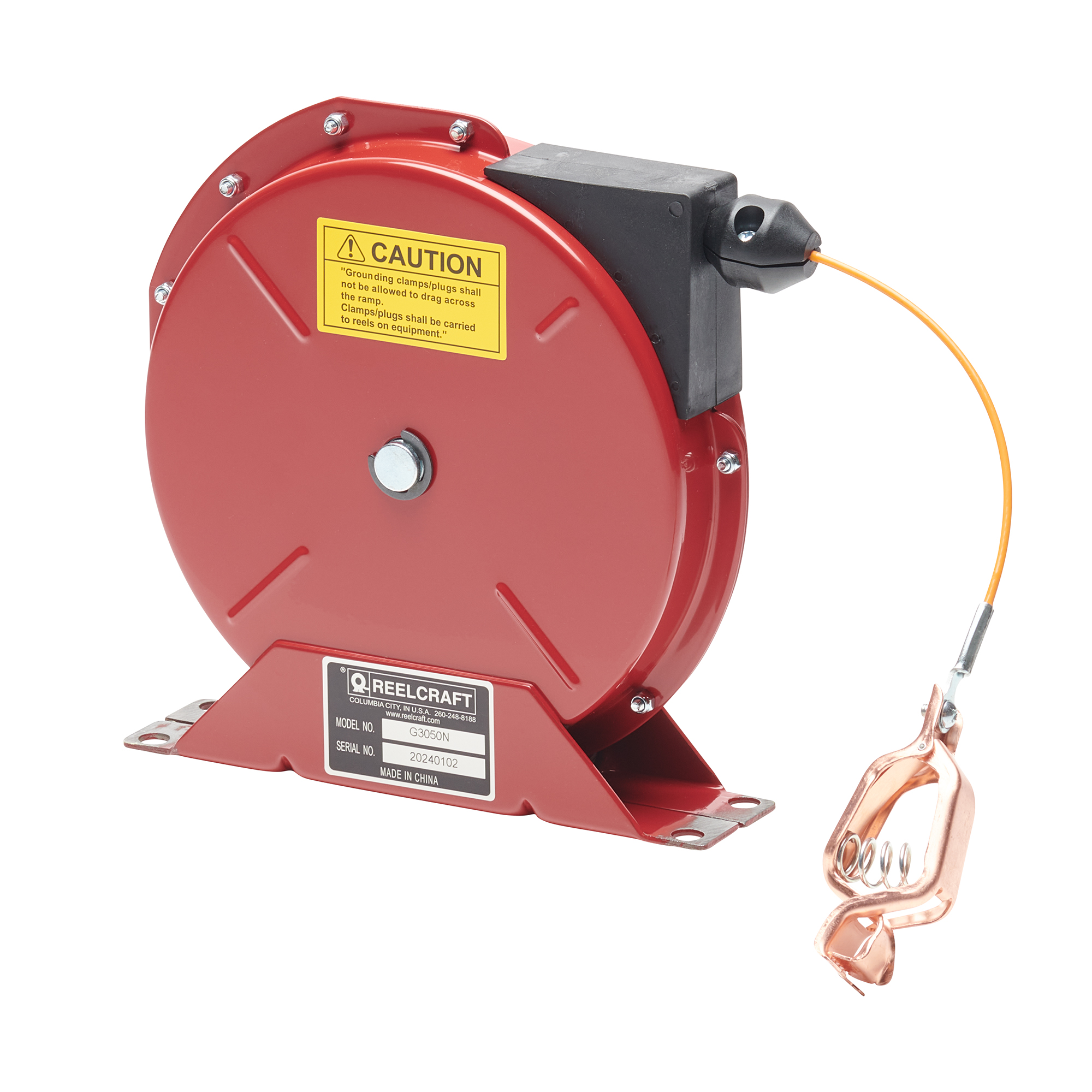 REELCRAFT G 3050 N Spring Retractable Grounding Reel, Cable Length 50 Feet | AM2JJR