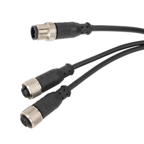 Muting Emitter Cable, 5-Pin M12 Quick-Disconnect To 5-Pin M12 Quick-Disconnects, 5-Pole