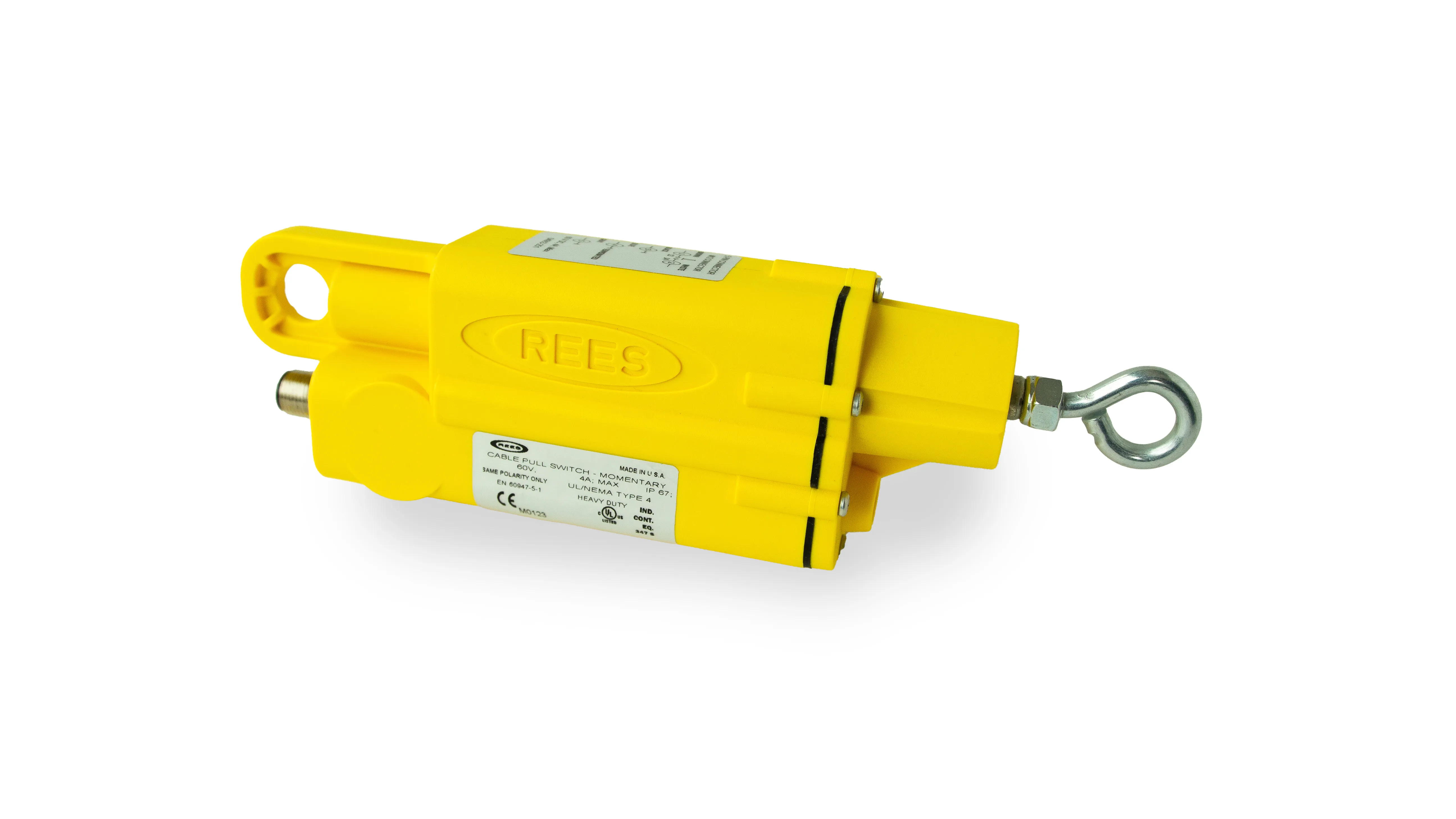 Momentary Switch, 10#, 5 Pin, Yellow