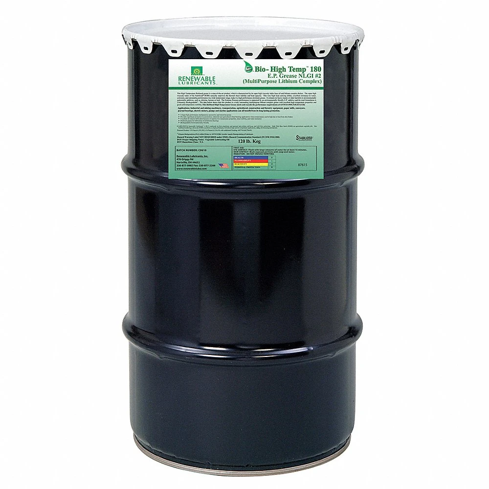 RENEWABLE LUBRICANTS 87615 Bio Ht 180 Ep Grease Nlgi, Multipurpose Lithium Complex Keg | CD4BTY