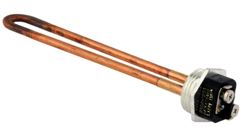 Element, Threaded, 7.65 inch length, 120W, 2000, Copper Outer Sheath