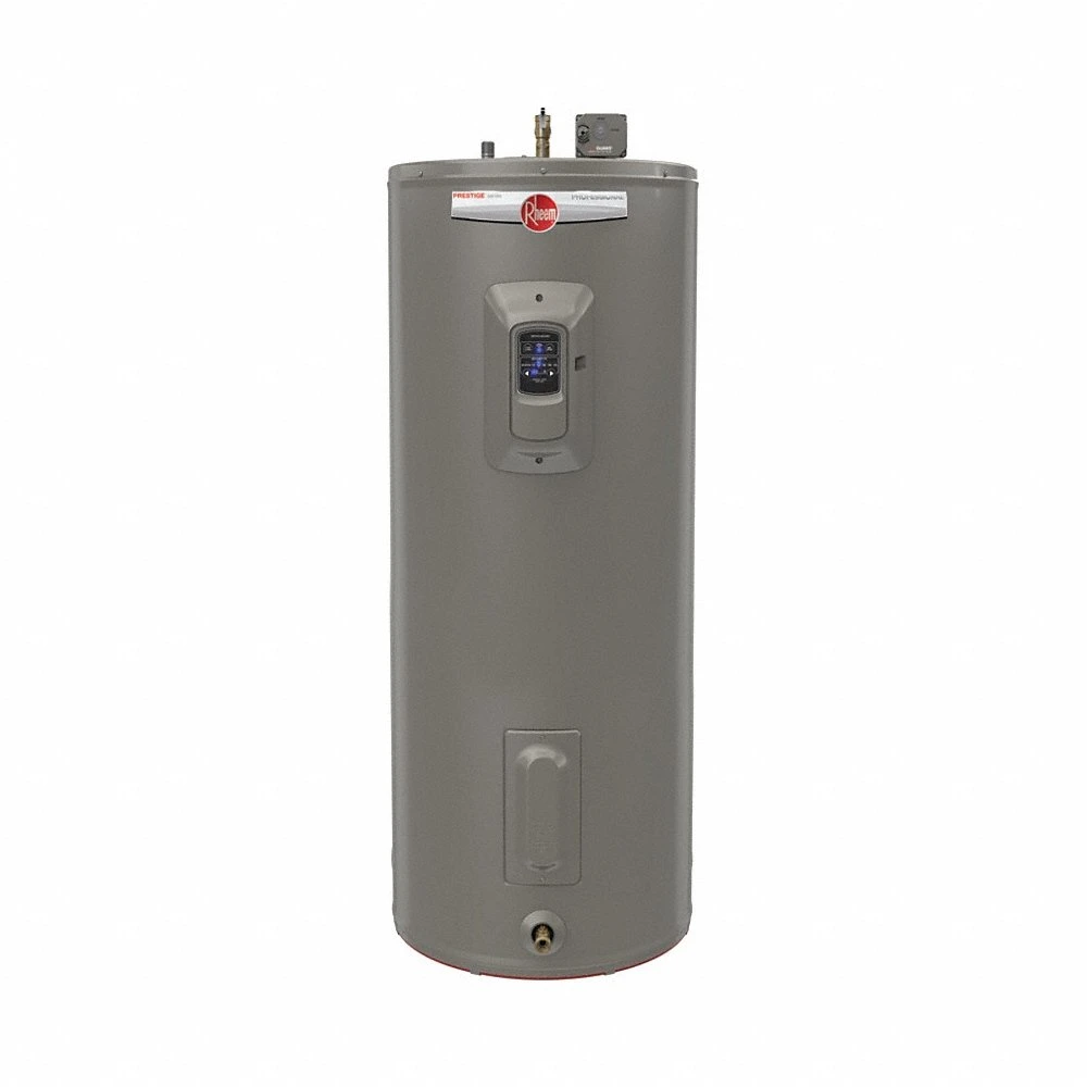 Electric Water Heater, 240V, 40 gal, 5 kW, 1 Ph, 48.4 Inch Ht, 25 gph at 90 Deg F Rise