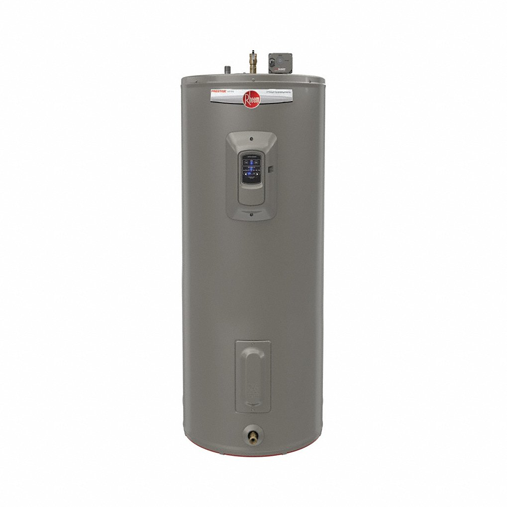 Electric Water Heater, 240V, 55 gal, 6 kW, 1 Ph, 57 Inch Ht, 25 gph at 90 Deg F Rise