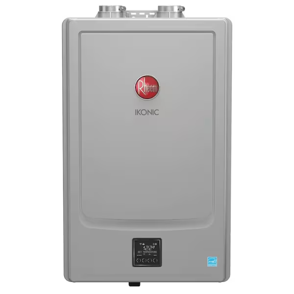 Tankless Water Heater, Grey, Indoor Condensing, Natural Gas/Propane Gas