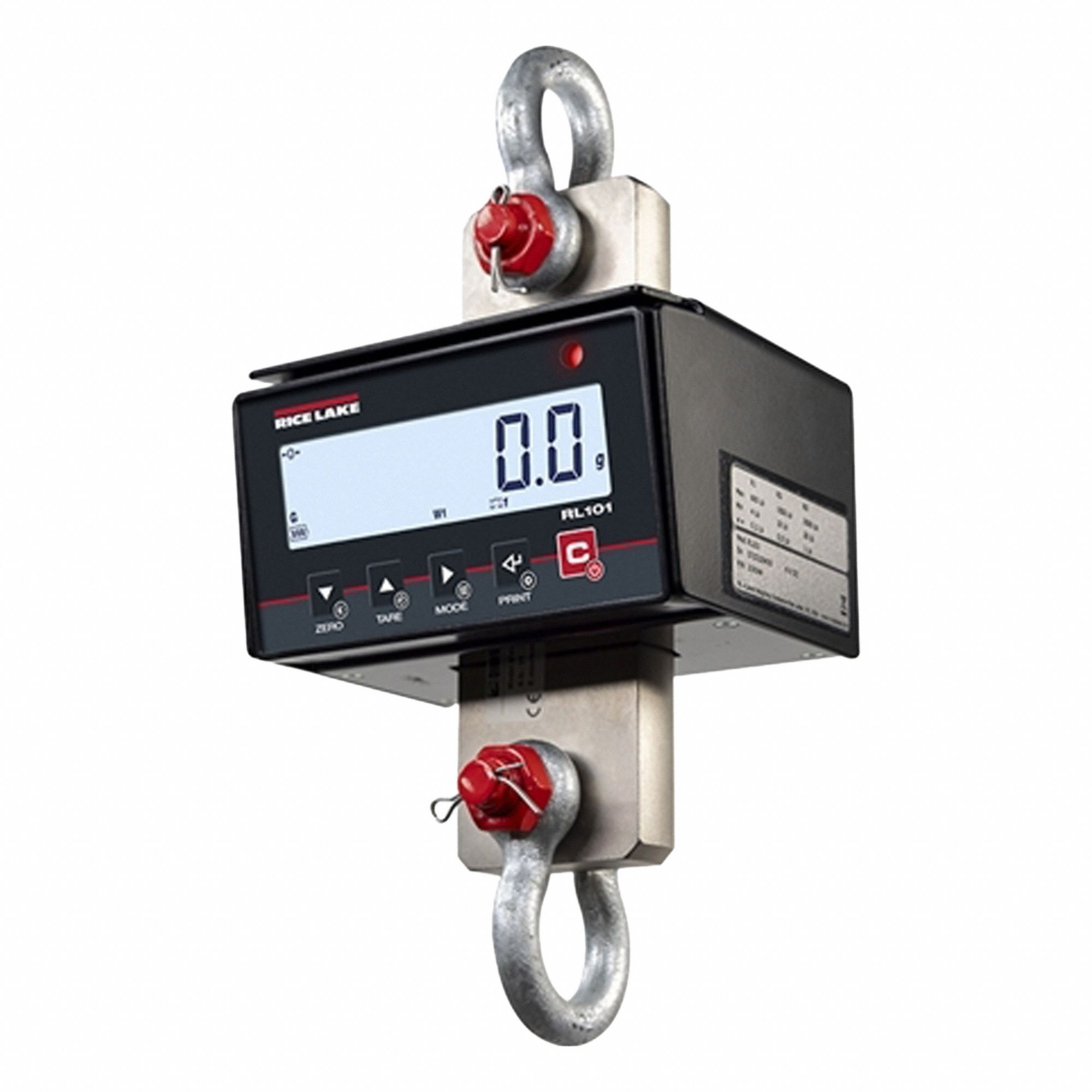 Below-the-Hook Scale, 3000 lb Capacity, +/-0.03% Scale Accuracy, Digital