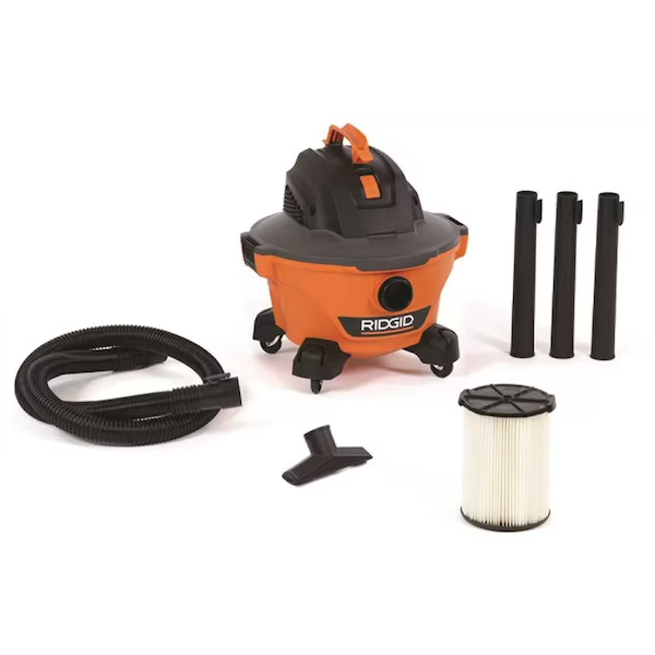 6 Gal. 3.5-Peak HP NXT Wet/Dry Shop Vacuum with Filter, Hose and Accessories
