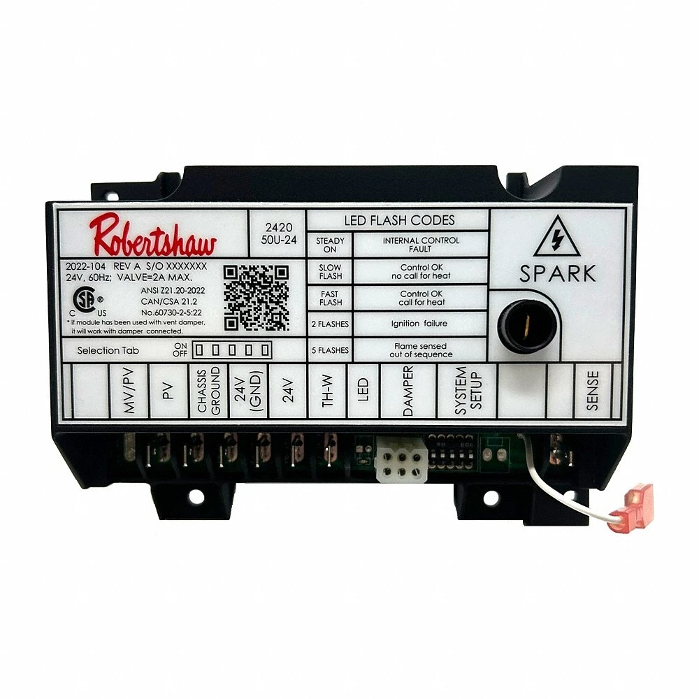 Ignition Module, Universal, 24V DC, 7 sec Lock Out, 30 sec Pre-Purge, 2 A Valve Output