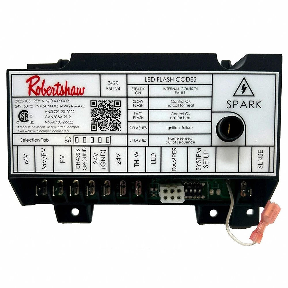 Ignition Module, Universal, 24V DC, 15 sec Lock Out, 30 sec Pre-Purge, 2 A Valve Output