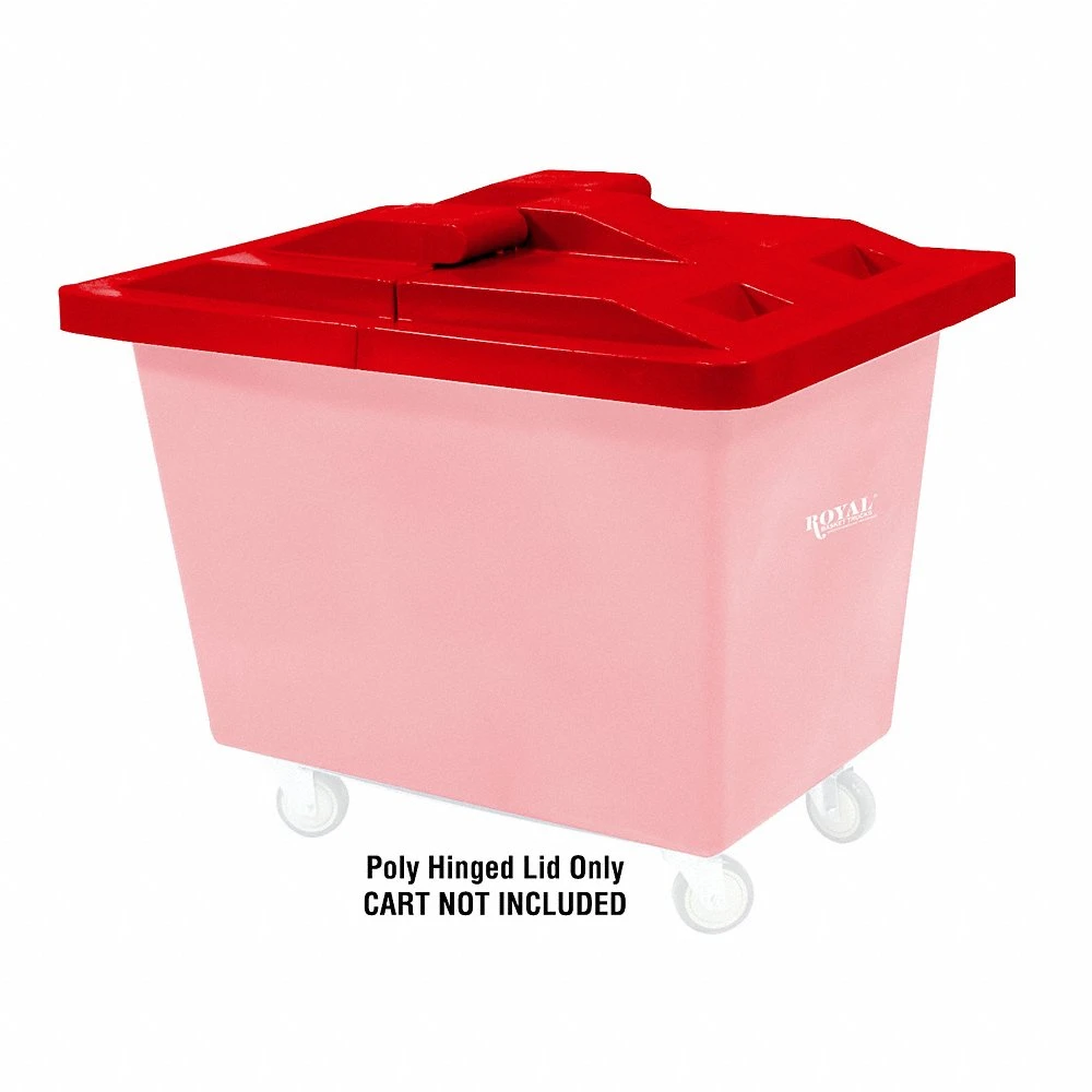 Hinged Truck Lid, 44 Inch Length, 5 Inch Height, Red