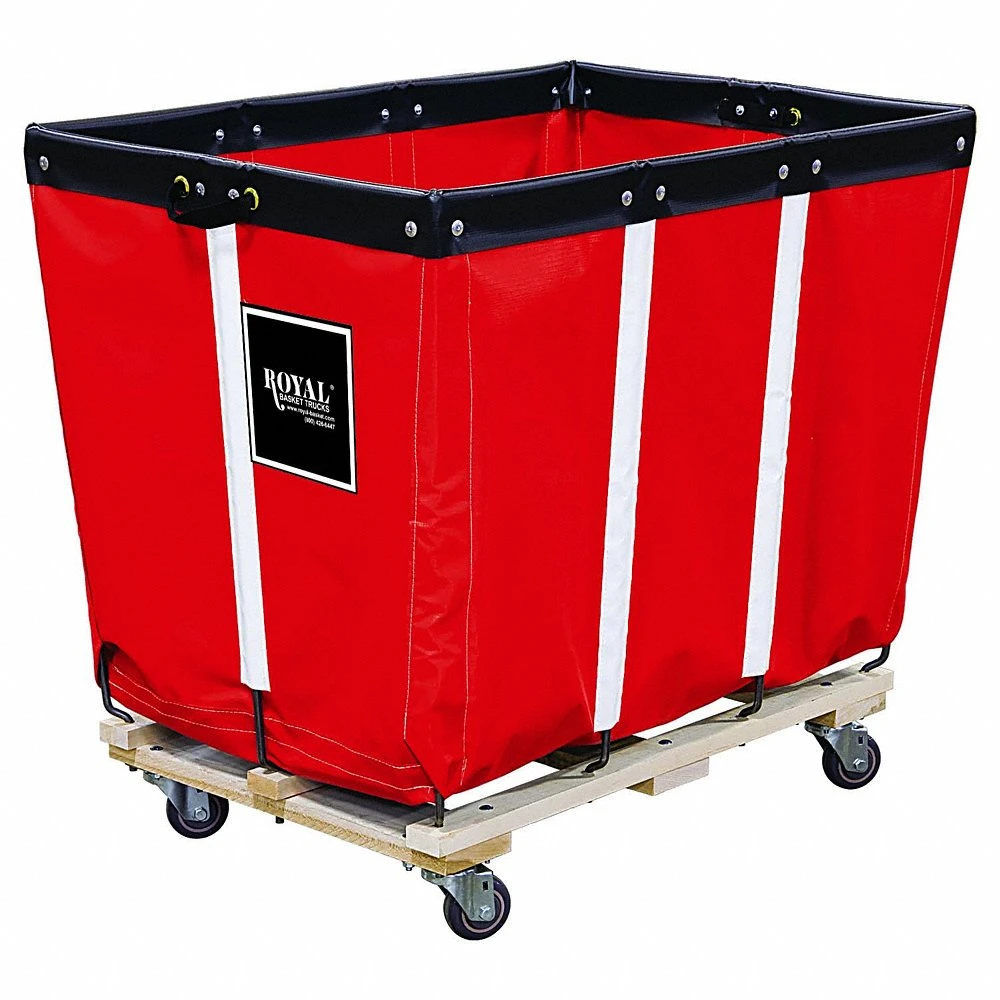 Basket Truck, Vinyl Liner, Red, 2 Rigid/2 Swivel, Corner, 34 Inch Overall Length
