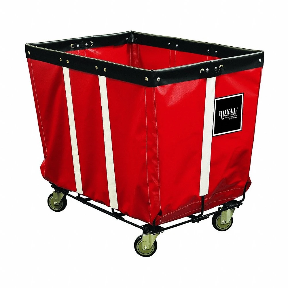 Basket Truck, Vinyl Liner, Red, 2 Rigid/2 Swivel, Corner, 36 Inch Overall Length
